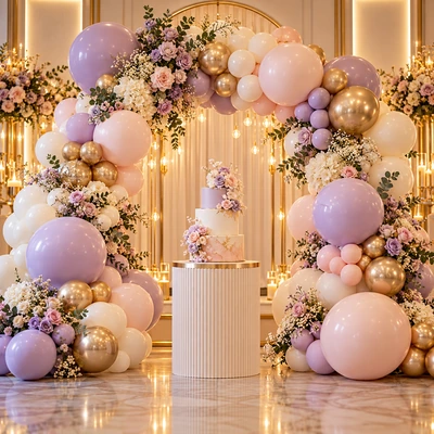 Balloon decoration setup by Balloon Vista Bangalore