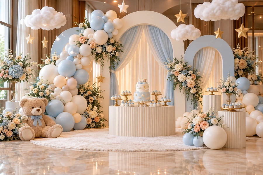 Welcome Baby Decoration in Bangalore by Balloon Vista